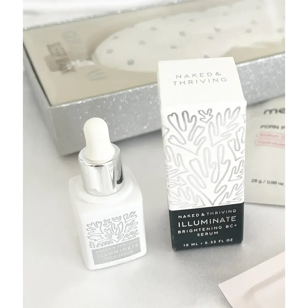 NAKED & THRIVING Illuminate Face Serum Hyaluronic Acid Organic Vegan Skin Care